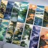 30 Huguang Mountain Color Bookmark Series Simple Handbook Literary Creative Materials Ins Reading Paper Bookmarks Can Be DIY