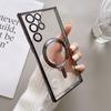 Для Magsafe Samsung Galaxy S23 S22 S21 Ultra Plus чехол с прозрачным покрытием, магнитный силиконовый противоударный чехол с беспроводной зарядкой