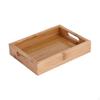 Bamboo Serving Platter Coffee Tea with Handles Multipurpose Tableware Food Tray