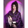 Demon Slayer Kokushibo Cosplay Costume Wig Anime Purple Kimono Tsugikuni Michikatsu Party Halloween RolePlay Carnaval Outfits