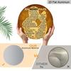 2D Flat Aluminum Father's Day-themed Ornaments in Various Sizes. Featuring A Silhouette of A Father and Daughter Embracing, These Make An Ideal