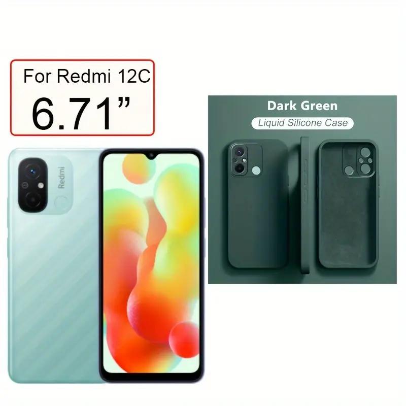 Жидкий силиконовый чехол для Xiaomi Redmi 12 12C 13C противоударный чехол для Redmi Note 12 Pro Plus Note 12S 4G Note 12 5G 4G Note12 Pro + 5G чехол для телефона
