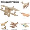 Wooden Plane Puzzlekits 3D Craft Airplanes Jigsaw Buildadultsdiy Kit  Simulation Adornments