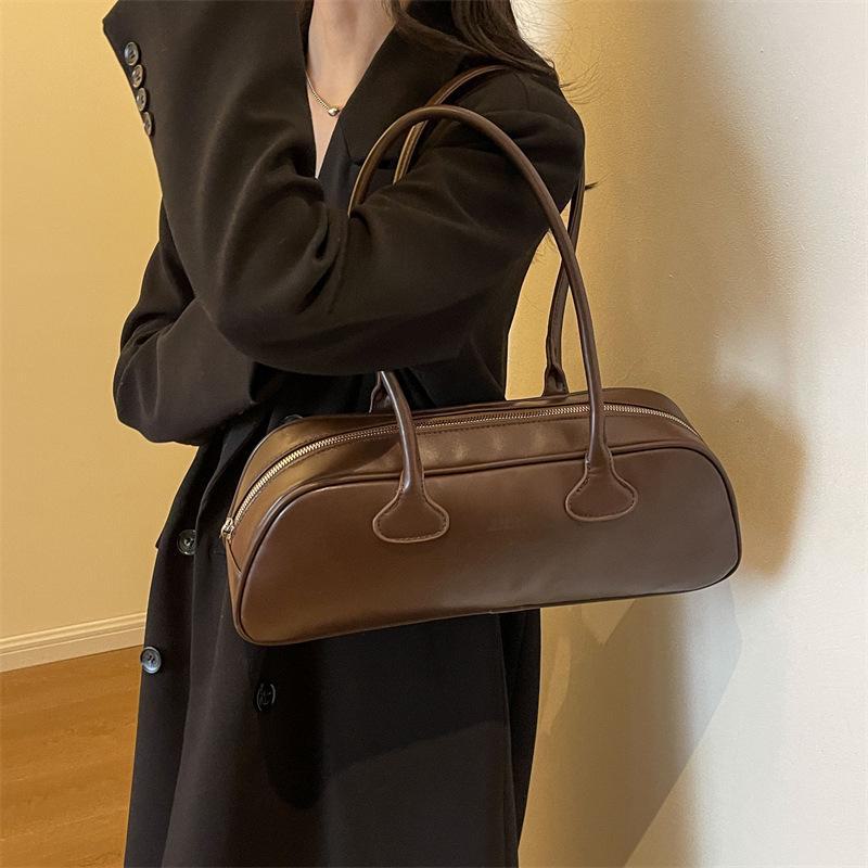 Женская сумка подмышкой большой вместимости - Высококачественная сумка через плечо для поездок на работу и боулинга на осень/зиму 2023 года