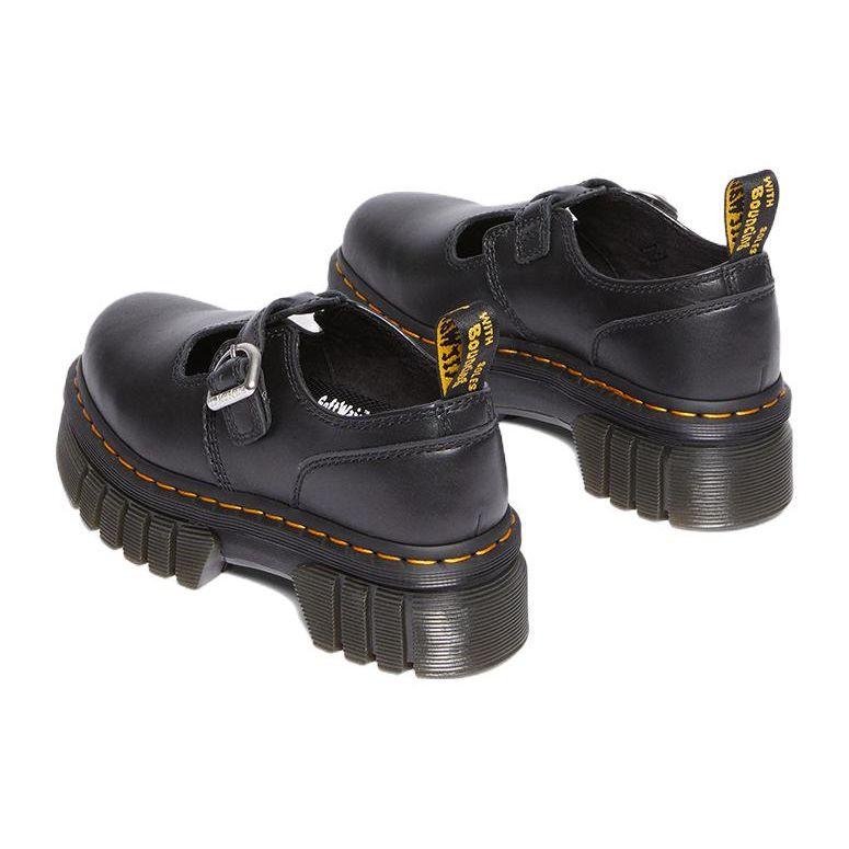Dr. Martens Audrick Кожаные Модные Туфли на Платформе с Пряжкой Женская Обувь Черный 30685001