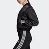 adidas Оригинальное укороченное пальто женское черное ED7630