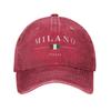 Italy Flag Color Capital Baseball Cap Summer Trucker Hat Outdoor Gym Snapback Cap Couple Women Streetwear Baseball Caps