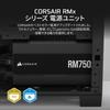 CORSAIR RM750x 2024 Model PC Power Supply Unit 750W Compatible 80PLUS Gold Certified Fully Modular 12VHPWR Cable Included ATX3.1 PCIe5.1 CP-9020285-JP