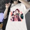 Demon Slayer Print T Shirt Summer Unisex/Unisex Fashion Short Sleeves T-Shirts O Neck Printed Students Tops Shirts