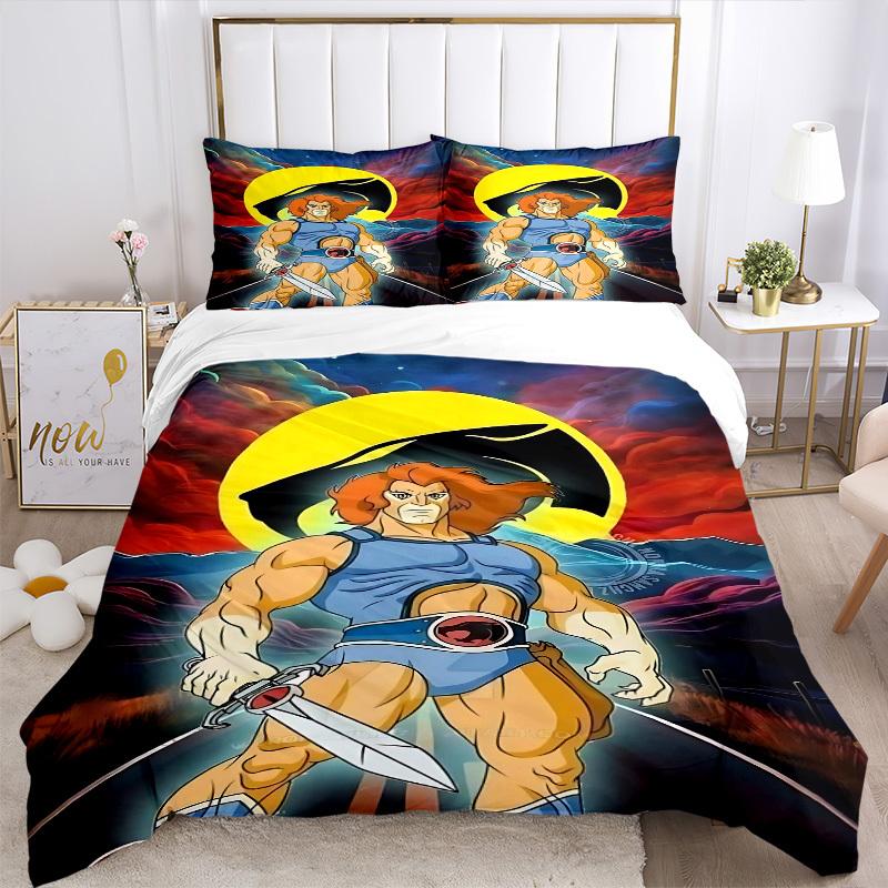 3pcs Thundercats Duvet Cover Set,  Includes 1 Duvet Cover and 1/2 Pillowcases (No Insert) yy251104205