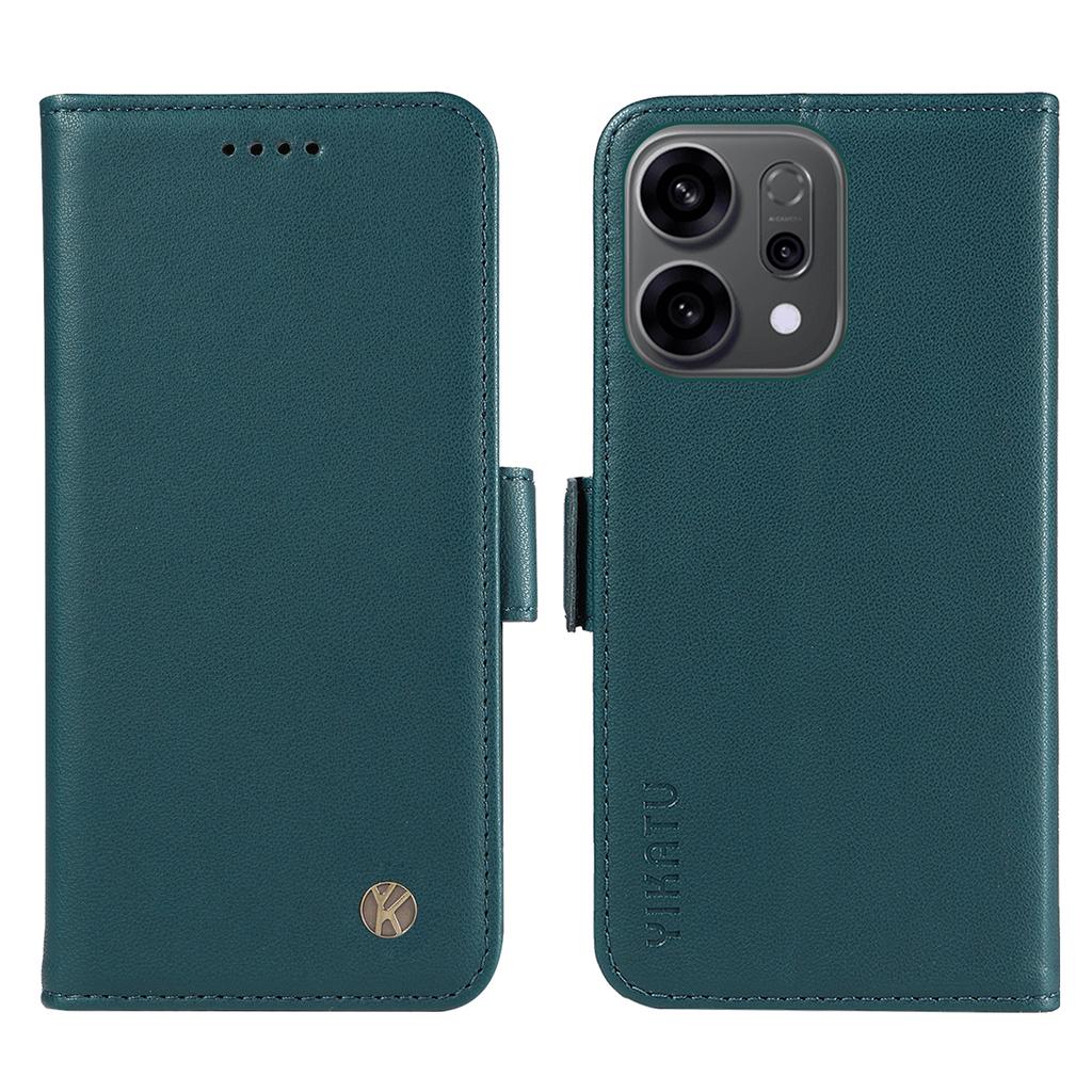 For Oppo Reno14 5G (China)/Oppo Reno14 F 5G/Oppo Reno14 5G (Global) Wallet Phone Case YIKATU YK-003 Leather Stand Cover