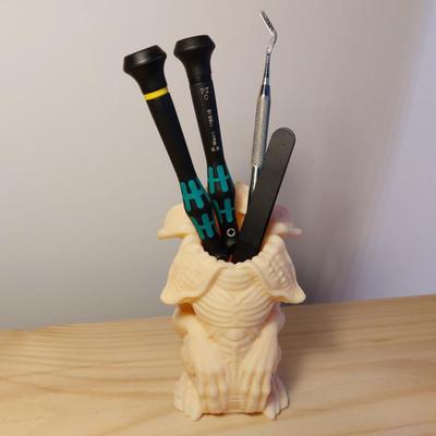 3D-печатный карандаш для домашнего офиса, подставка для демонстрации, держатель для ручек, жуткое украшение, настольный органайзер