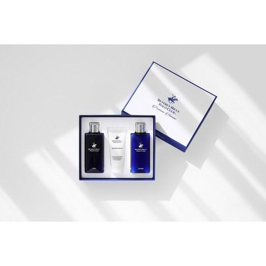 Beverly Hills Polo Club Premium Homme Скин + Лосьон + Эссенция Всё-в-одном Мужской Базовый 3 Типа в 1 Наборе SLE Мужская Косметика Набор Мужского Скина и Лосьона