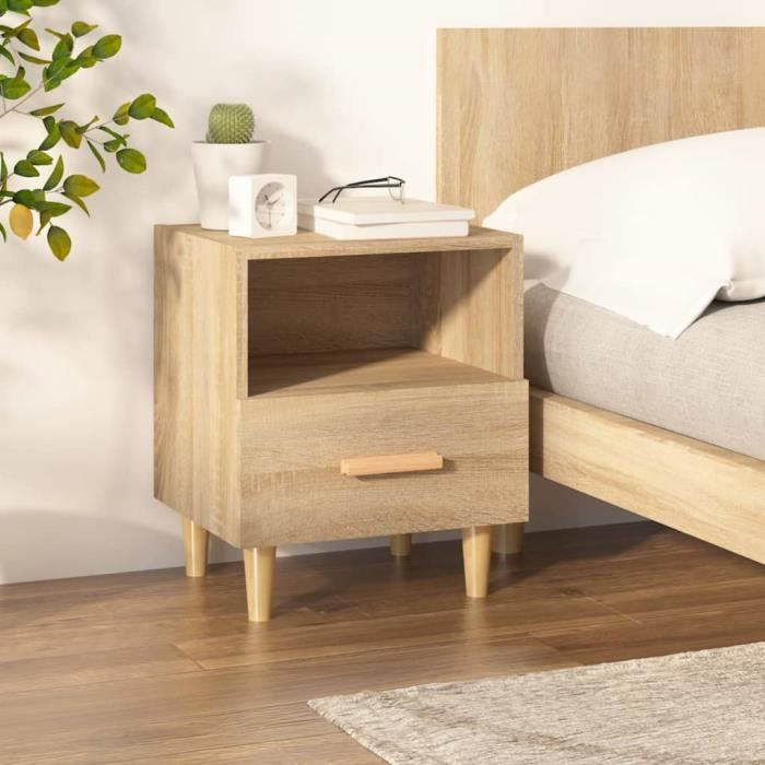 VidaXL Bedside Table Sonoma Oak 40x35x47 Cm 812012