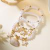 Starfish Multilayer Shell Bracelets Bohemian Wrap Charm Hand Chain New Conch Beaded Bangles  Gifts