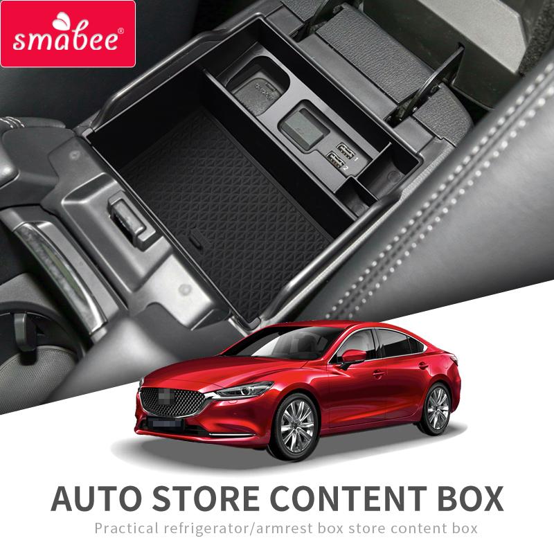 for Mazda 6 2019-2021 Car Storage Box Center Console Armrest Tray Organizer Case Interior Accessories