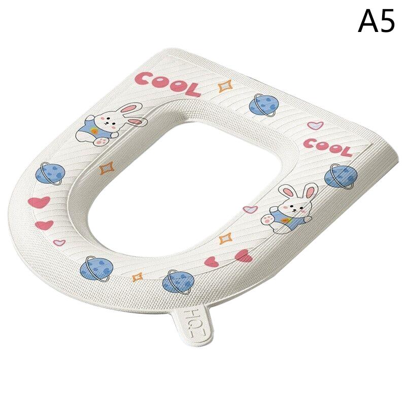 Стираемая наклейка из пеноматериала, чехол для унитаза, водонепроницаемое сиденье для унитаза в ванной комнате, многоразовое силиконовое, аксессуары для домашнего туалета Four Seasons