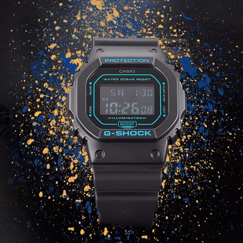 Casio Мужские часы G-SQUAD Серия 48,9 мм Черные часы DW-5600BBM-1 DW-5600BBM-1