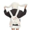 Plush Bunny Backpack With Curved Shoulder Straps For Students And Casual Use
