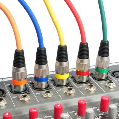10 шт. 3-контактный микшерный аудиокабель XLR шнур защита от помех XLR штекер к гнезду разъемы микрофонный удлинительный провод линия