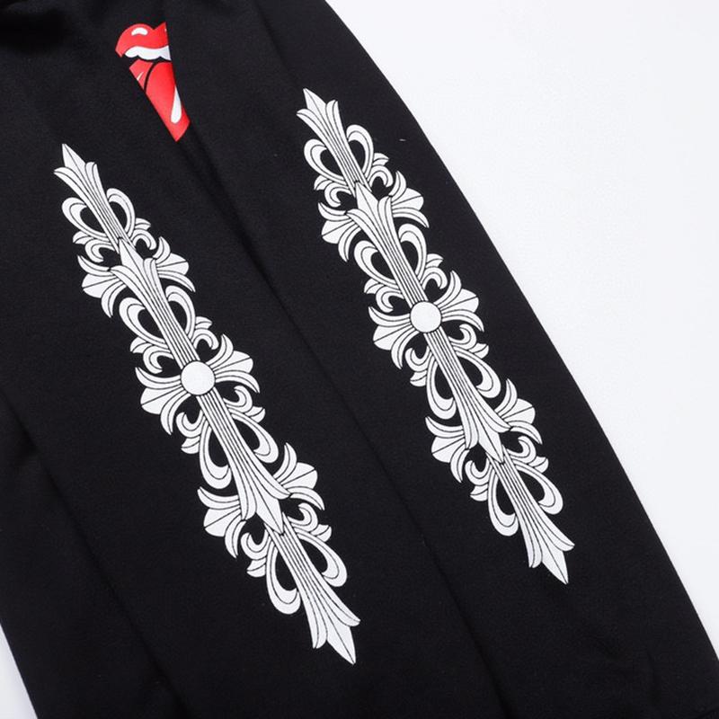 826 CHROME HEARTS Осень-Зима 2025 Новая Толстовка с Капюшоном на Молнии Классического Стиля с Логотипом Большого Размера, Подходит для Парной Носки