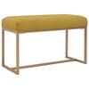 VidaXL Bench 80 Cm Mustard Velvet 247556