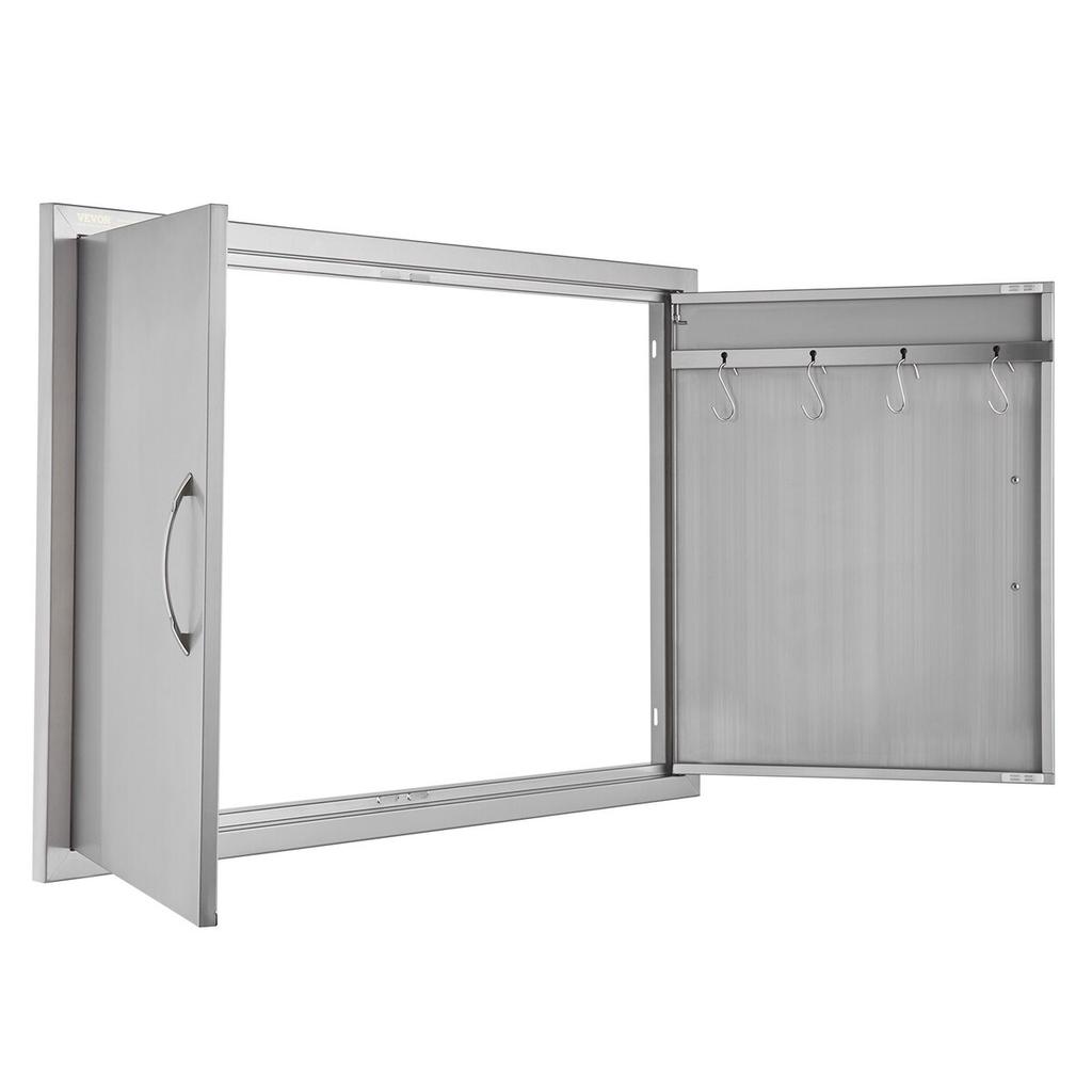 990x660 mm BBQ Island Access Door Outdoor Kitchen Door Stainless Steel
