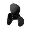 12 1 4in Boat Propeller 3 Blades Aluminium Alloy 13 Tooth Corrosion Resistance Replacement for Outboard Engines 25‑70HP