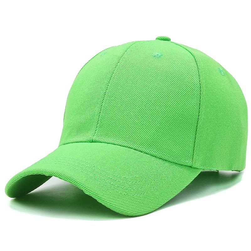 Shade Travel Cap Monochrome Bare Body Sun Protection Cap Mao Green Light Board Hat Trend Spring and Autumn Baseball Hat