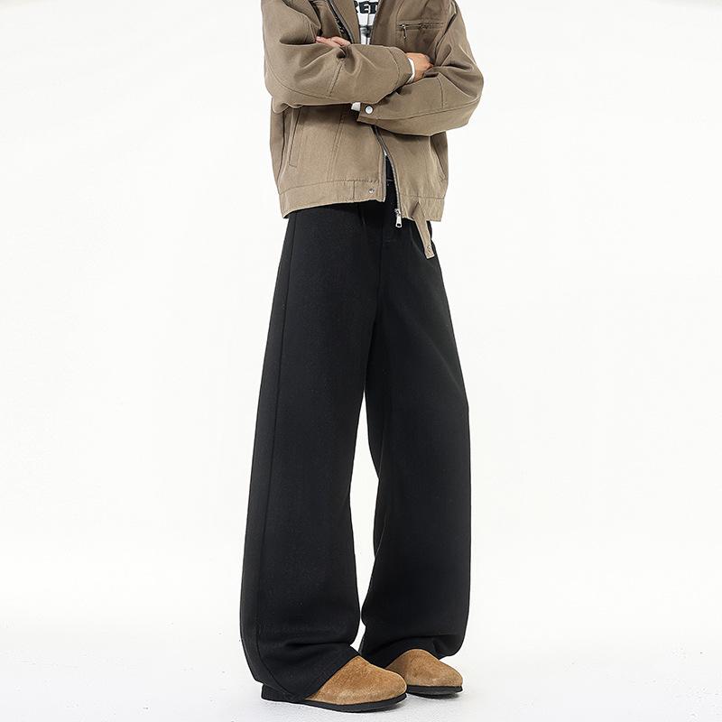 Очень длинные белые джинсы для высоких мужчин - Большой размер, Чистый крой, Прямые и широкие штанины, Универсальные брюки в пол