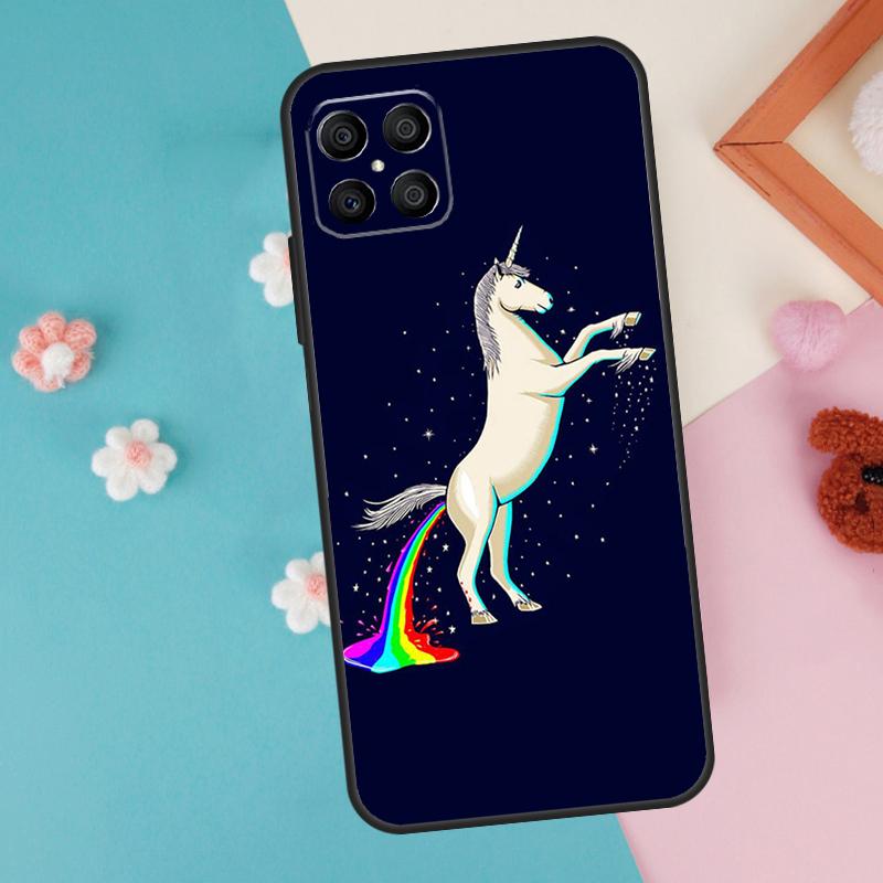 Милый Чехол-Радужный Единорог Для Honor Magic 7 5 6 Lite Pro Honor X8b X9b X9a X8a X8 X9 X9c 50 70 90 200 Lite Чехол