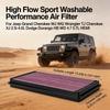 Для Jeep Grand Cherokee WJ WG Wrangler TJ Cherokee XJ 2.5i 4.0L Dodge Durango HB WD 4.7 5.7L HEMI Моющийся воздушный фильтр с высокой пропускной способностью