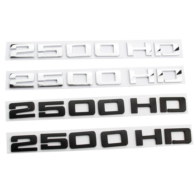 Chrome Black 2500 HD Decals Sticker For Chevrolet GMC Silverado 2500HD Sierra Yukon Car Trunk Letters Badge Emblem Stickers