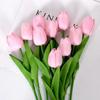 10Pcs Rustic Simulated Tulip Flower Silk Flower Artificial Tulip Flowers  Home Decoration