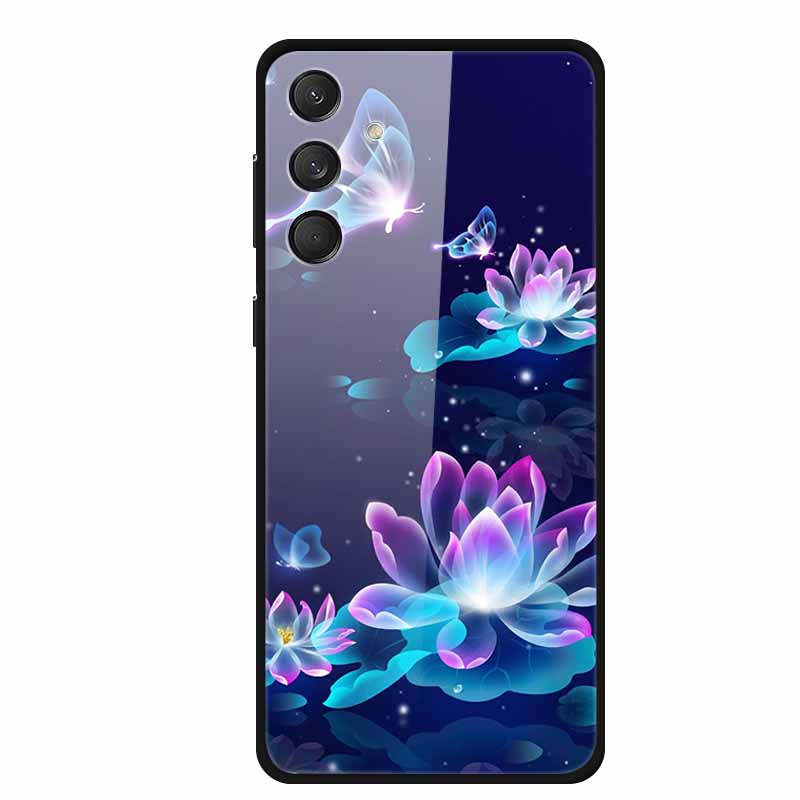Чехлы из закаленного стекла для Samsung A16 Чехлы Космический принт Жесткие задние крышки для Samsung Galaxy A16 4G 5G Чехлы Coque A16 2024