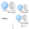 Blue and White Balloon Arch Kit,used for Home Decoration In Wedding, Birthday, Party, Holiday, Anniversary, Holiday Rooms
