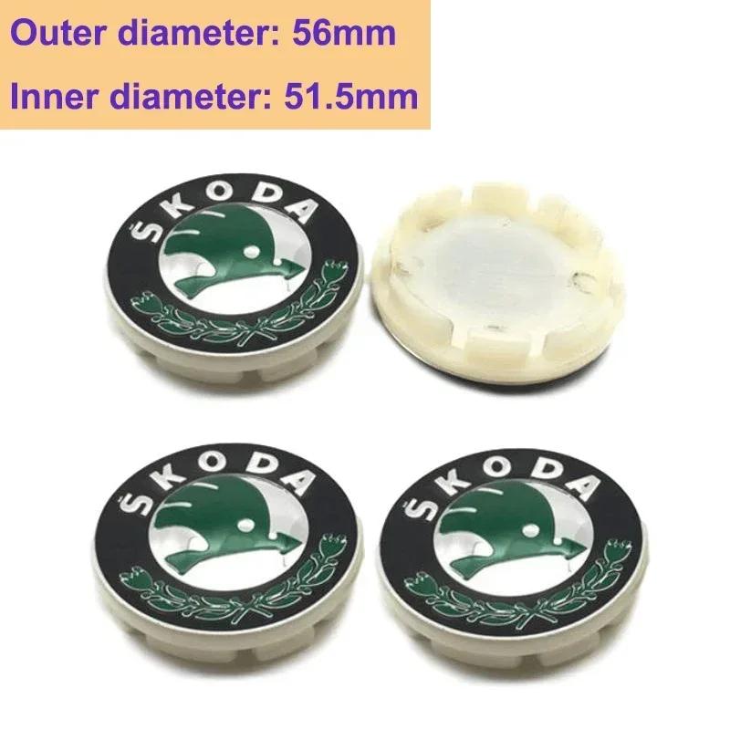 2025 New 56/60/65mm Car Wheel Center Cover Caps for Skoda Logo Superb Kamiq Octavia A7 Tour Yeti Fabia Rapid Kodiaq RS Karoq Met