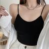 Женский летний короткий жилет на бретельках, тонкий повседневный жилет