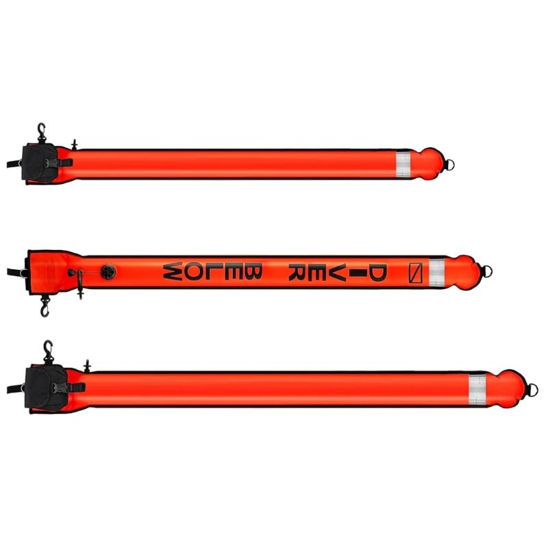 Surfaces Marker Buoys and Dives Reel Set Open Bottom Safety Inflatable Dives Float with Reel Storage Bag Easy to Use