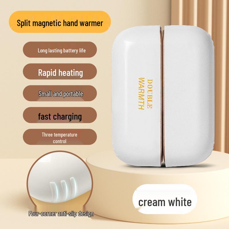 Перезаряжаемая магнитная грелка для рук в форме кошачьей лапки - Портативный электрический обогреватель, Идеально подходит для использования в дороге, В подарочной упаковке.