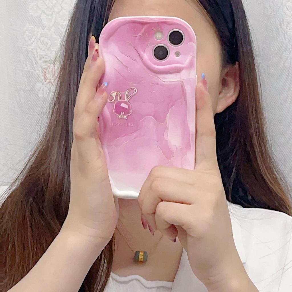 Милый силиконовый чехол для Tecno Spark 10C Oppo Reno 8T Realme 10 11 Samsung A54 A24 A14 Funda окрашенный мультяшный градиентный чехол с медведем и кроликом, мягкий бампер из ТПУ
