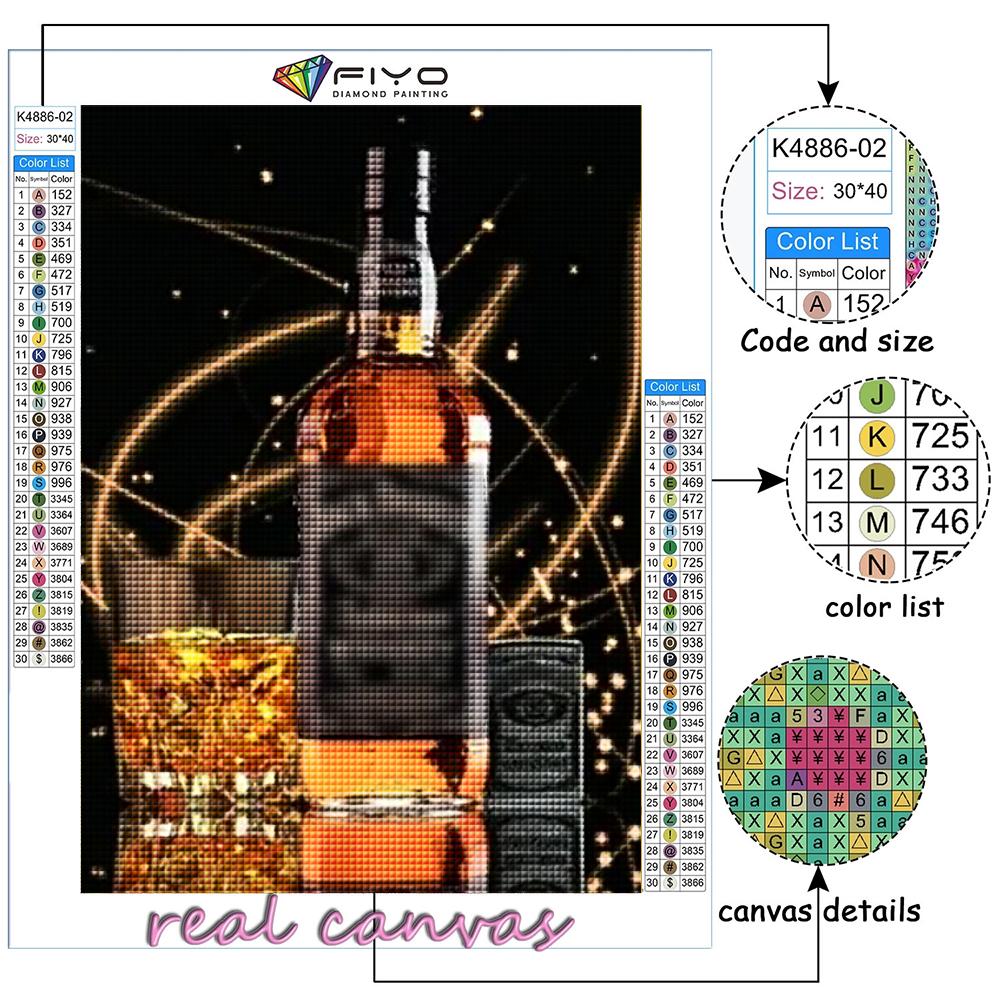 Diamond Painting Whisky Diamond Mosaic Craft Diamond Embroidery Painting