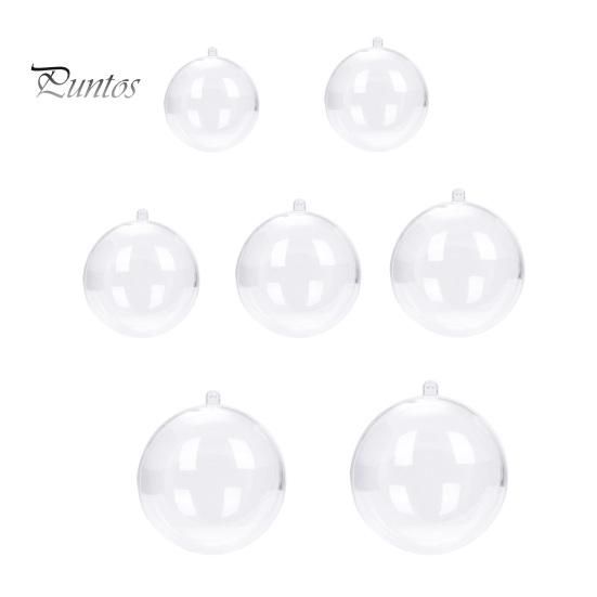 5 шт., прозрачный рождественский шар, украшение с подвесным отверстием, многофункциональная прозрачная коробка для конфет, небьющийся пластиковый шар, Рождество, Хэллоуин, день рождения