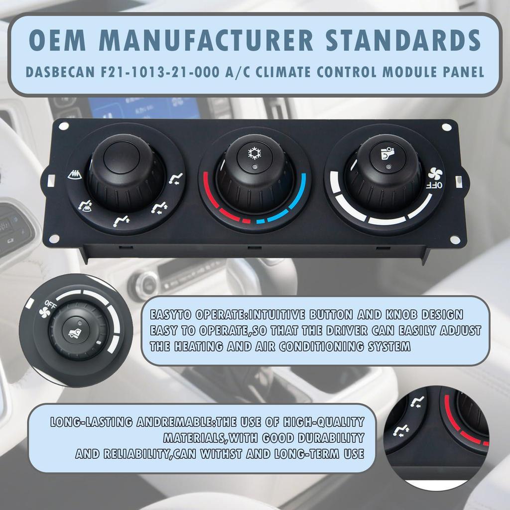 Kenworth Air Conditioner Panel Controller Switch (F21-1013-21-000)