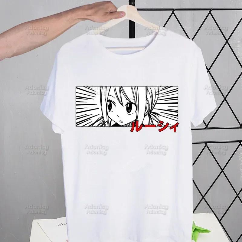 Мужские футболки Fairy Tail Guild Забавные Хип-хоп Летние Женские Мужские Футболки Ульззанг Харадзюку Мультяшные Аниме Нацу Зодиак Футболка Рубашка