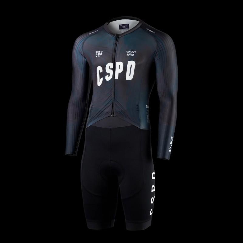 Unisex Aerodynamic Cycling Suit Long Sleeve Full Body Race Wear Road Bike Sport