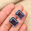 Iolite Gemstone Handmade 925 Solid Sterling Silver Jewelry Earrings Fro Her