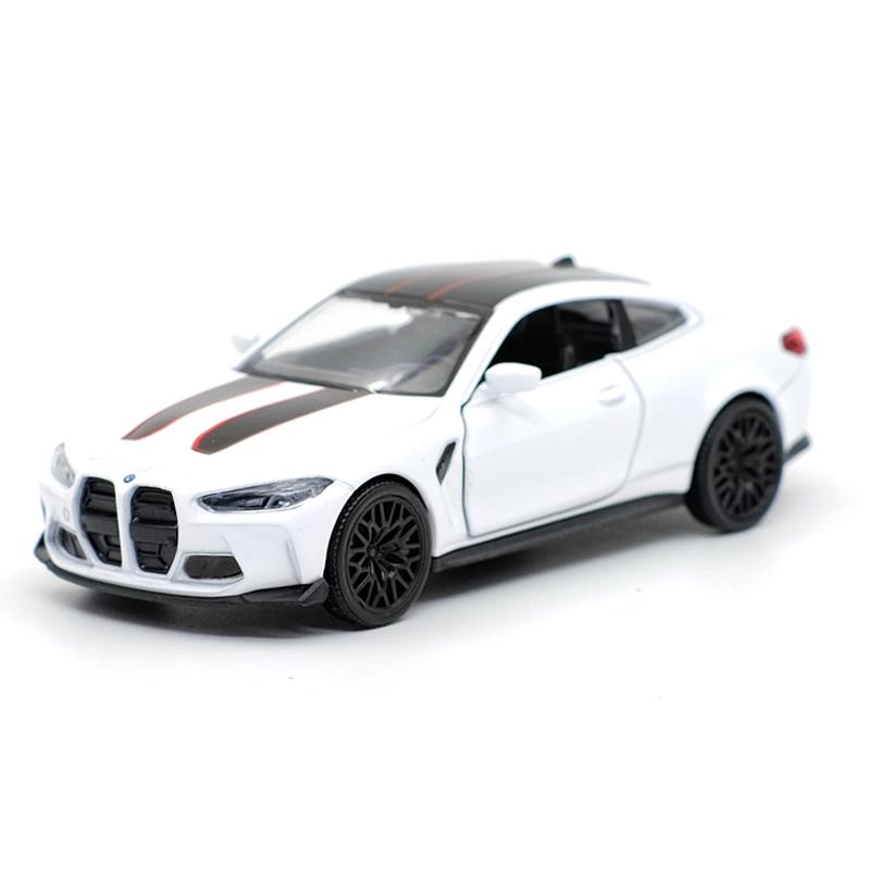 AAAOQ1 RMZ CITY 1:36 BMW M4 CSL Sport Car Alloy Diecast Car Model Toy With Pull Back For Children Gifts Toy Collection