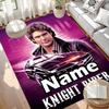 Custom Name Personalized Knight Rider Print Carpet, Versatile Home Decor Rug, for Playroom, Apartment, Balcony, Entryway, Hallway Gift
