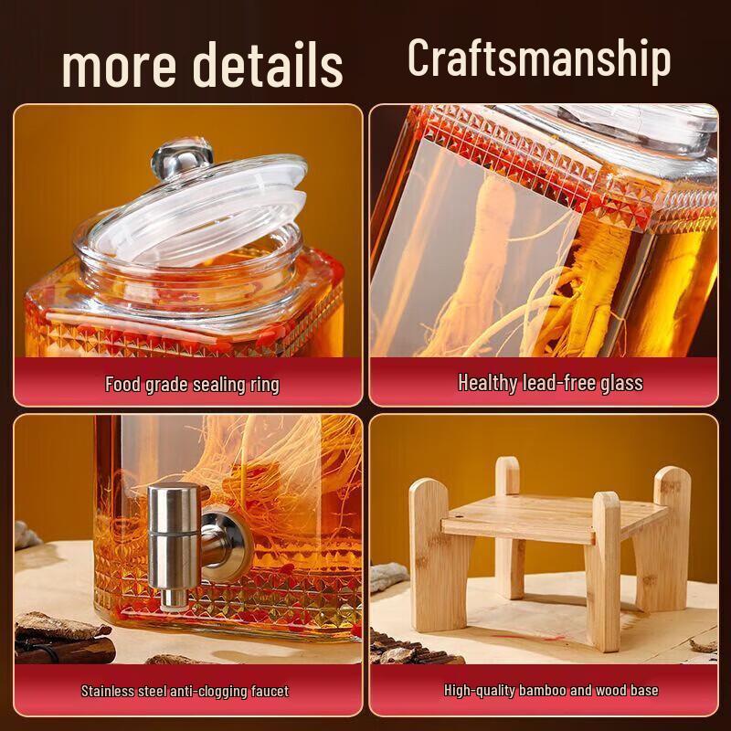 Утолщенная стеклянная банка для домашнего пивоварения